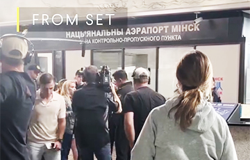 В Сети опубликовали кадры съемок «минского аэропорта» для популярного сериала The Morning Show