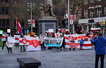 В Нидерландах прошла акция солидарности с белорусами