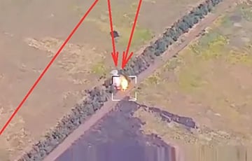 ВСУ взорвали «лучший танк РФ» самодоводящимся кассетным снарядом BONUS