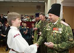 Гродненских школьников посвятили в «казаки»