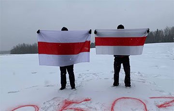 Жители Семково вышли на акцию накануне Дню Воли
