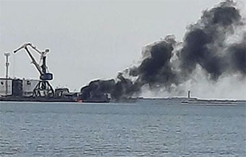 В порту оккупированного Бердянска прогремел мощный взрыв