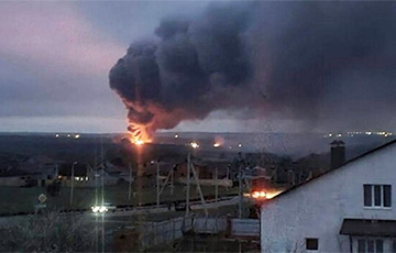 В Белгородской области РФ загорелся склад с боеприпасами