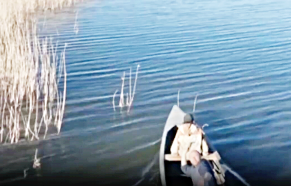Херсонский рыбак попал рыбиной в московитский дрон