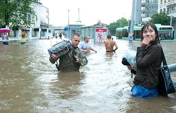 Минск снова затопило