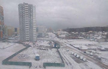 В Минске сегодня выпал снег