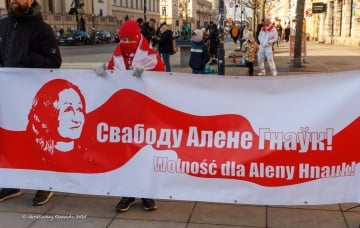 В Варшаве прошла акция с требованием освободить беларусских женщин-политзаключенных