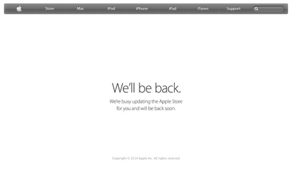 Apple закрыла онлайн-магазин перед презентацией iPhone
