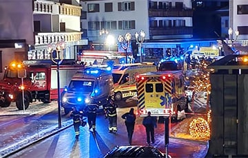 В Швейцарии на новогоднем празднике вспыхнул пожар и прогремел взрыв