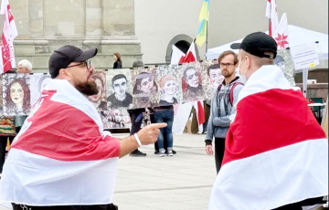 В центре Вильнюса беларусы провели митинг и напомнили о тех, кто остается за решеткой