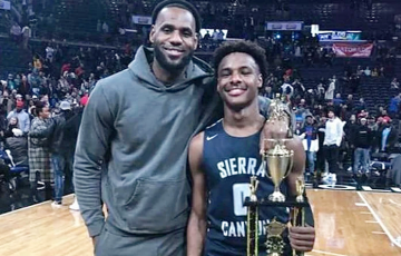 19-летний сын Леброна Джеймса побил собственный рекорд в НБА