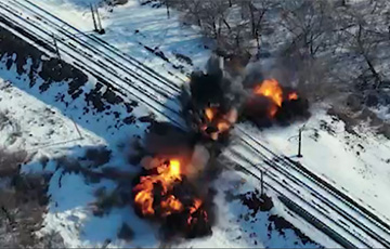 Украинские военные взорвали железнодорожный мост на границе с Московией