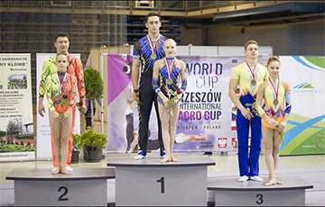 Белорусы взяли два золота на этапе Кубка мира по спортивной акробатике