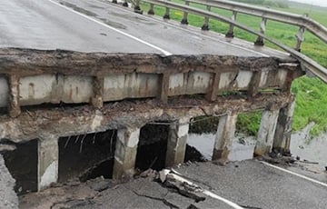 На автодороге Борисов — Березино обрушился мост