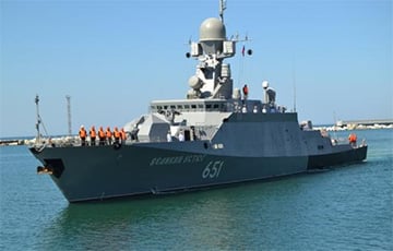 В Московии заметили подбитый ВСУ боевой корабль «Великий Устюг»