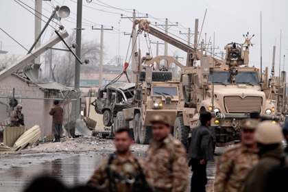 В Кабуле взорвали трех бойцов НАТО