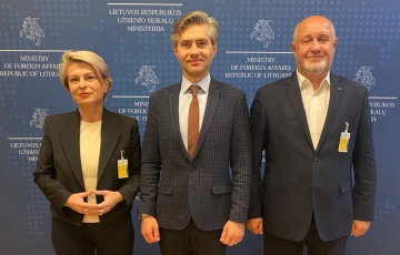Наталья Радина и Дмитрий Бондаренко встретились с министром иностранных дел Литвы