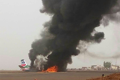 В авиакатастрофе в Южном Судане выжили несколько человек