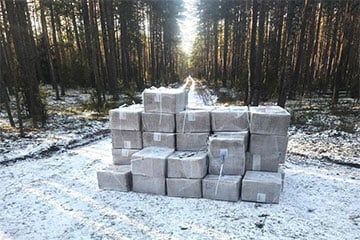 Литовские пограничники нашли на границе с Беларусью партию сигарет на 260 тысяч евро