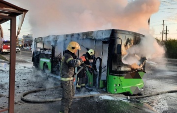 Еще один МАЗ сгорел в Московии