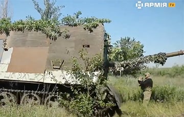 Слепой, громкий и глупый: украинские военные осмотрели «танк-черепаху»