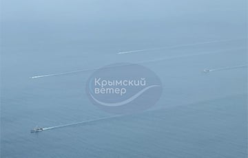 Очевидцы показали, как московитский флот бежит из Севастополя