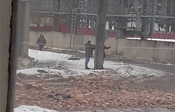 В Минске обрушилась стена здания «Интеграл»: есть пострадавшие
