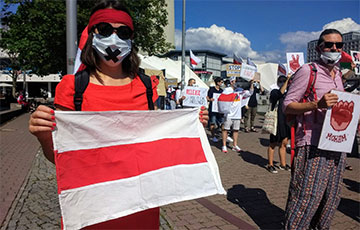 В Берлине состоялось шествие солидарности с Беларусью