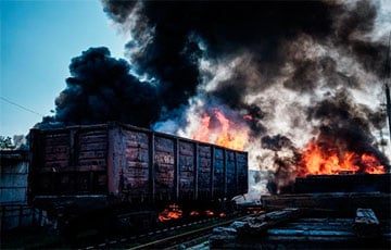 Под Луганском партизаны подожгли систему управления железной дорогой