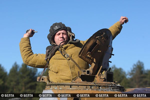 Танковые учения возле границы с Польшей