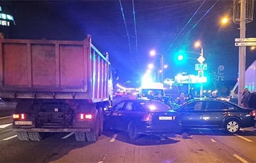 В Минске водитель Audi попал в ДТП с несколькими авто